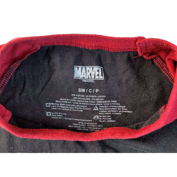 Marvel Spider-Man T-shirt Youth Long Sleeved Tee Red and Black size Small JH160 - Picture 3 of 3